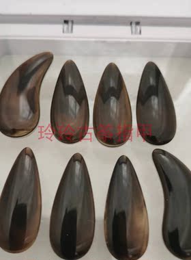 专业盒装凹槽古筝指甲套装仿天然绒盒装左右手8片装 大号中号小号