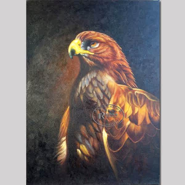 手绘别墅动物油画大展宏图客厅玄关餐厅装饰画壁挂画竖版雄苍鹰|msdalam kategori Aksesori rumah, lukisan hiasan, lukisan minyak - dari Buy2taobao.com untuk memberikan perkhidmatan ejen Taobao profesional membeli