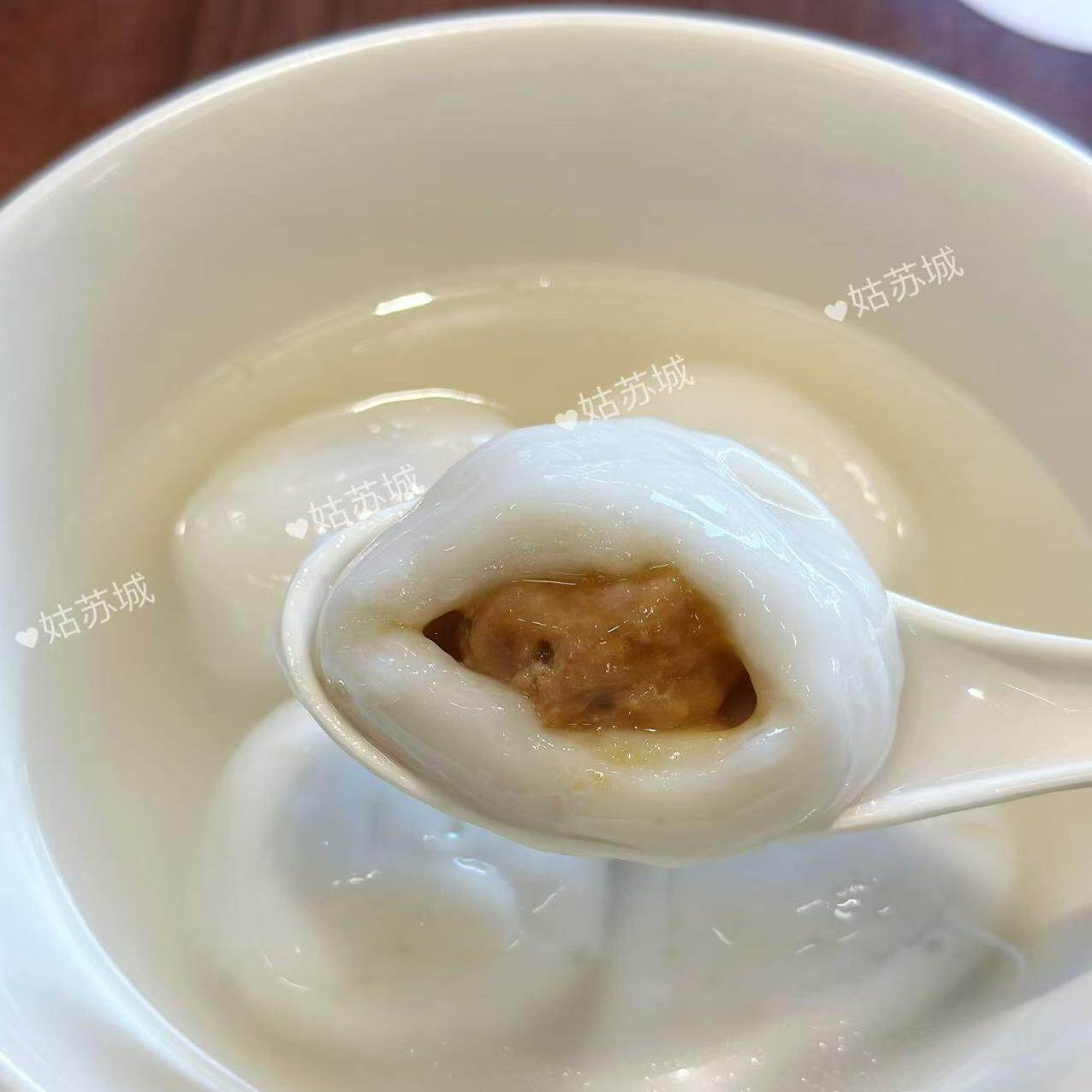 苏州美食特产万福兴糕团糕点糯叽叽鲜肉芝麻豆沙元宵汤圆现做顺丰