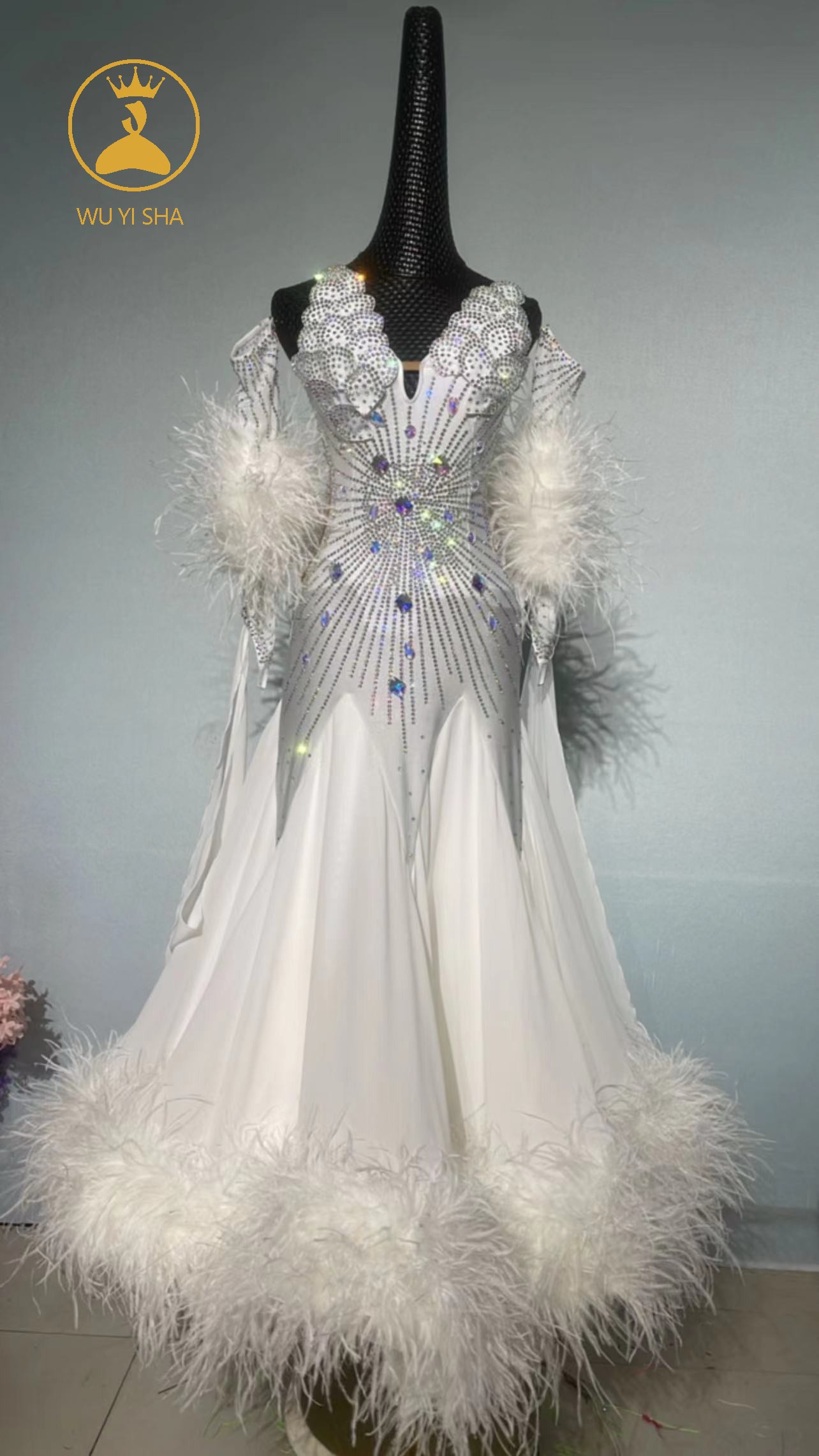 舞忆莎摩登舞裙连衣裙