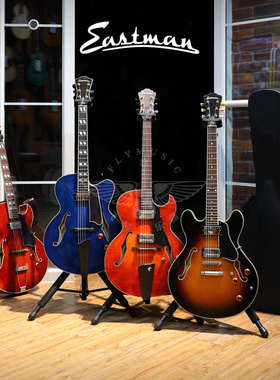 飞琴行Eastman AR380 880CE T59VRD T386 T486 SB59空心爵士吉他