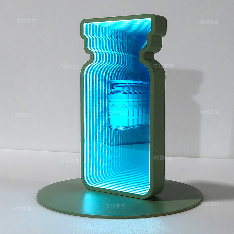 美容院皮肤管理中心安瓶水光精华发光灯箱LED深渊镜千层镜广告牌,商业/办公家具,灯箱,淘宝优惠券,粉丝福利购,淘宝优惠卷