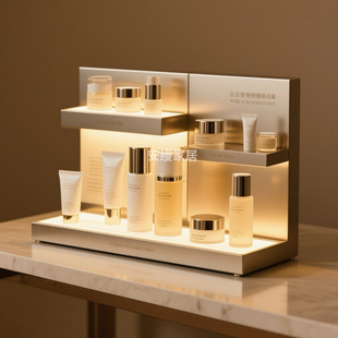 直播间发光展示架护肤品化妆品展台商场精油香薰洗护美妆店陈列架