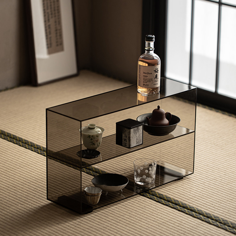 半透明亚克力茶具展示架博古架新中式家居置物收纳架多宝阁茶杯架