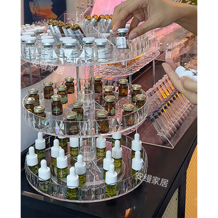 现货安瓶精华寡肽陈列架水光针展示台冻干粉收纳架直播间桌面展架