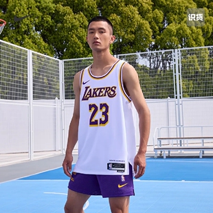 NIKE耐克23赛季洛杉矶湖人詹姆斯速干球衣DN2081-103 DO9530-508