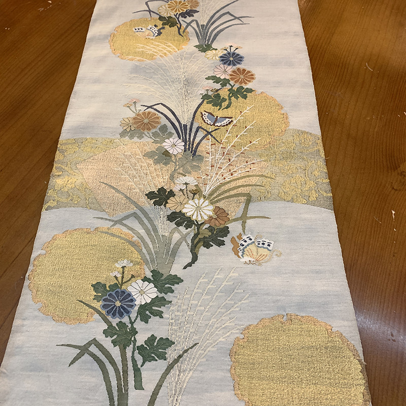 手工桑蚕丝老织物收藏品缂丝六通中式汉服旗袍面料精美花色非遗品