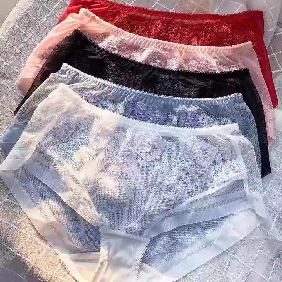 歌瑞森从容内裤女高端定刺绣网纱