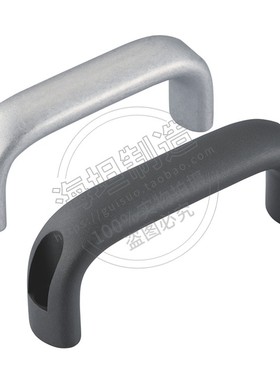 UADRF26-120-30铝合金椭圆型拉手U型把手滚筒抛光外装焊接型明装