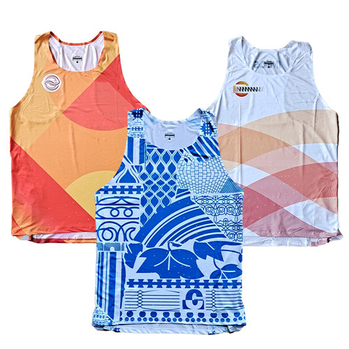 田径队马拉松背心波斯顿无缝压胶