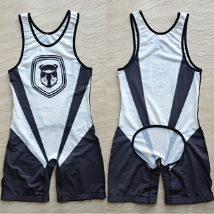 Badiace被驯服的狗 恶犬联盟男子连体摔跤服 连体举重服 紧身衣