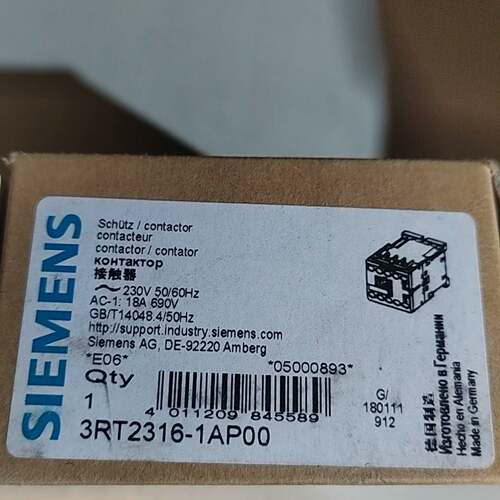 可维修接触器3RT2316-1AP00 230V议价