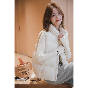 小谷粒「甄选?超暖绒」棉马甲女秋冬季新款小个子立领加厚短外套