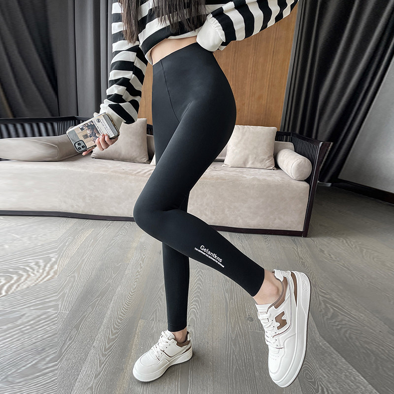 鲨鱼皮打底裤女外穿春秋季薄款黑色紧身弹力高腰压力芭比瑜伽九分,女装/女士精品,牛仔裤,淘宝优惠券,粉丝福利购,淘宝优惠卷