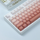 134C套件键盘个性 键帽清仓甩 105C 紫气东来 键帽 渐变腮红