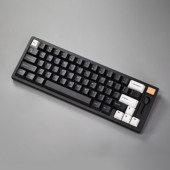 哈狐外设BOW雪霜WOB暮黑热升华146键原厂高度PBT黑色白色键帽MAC