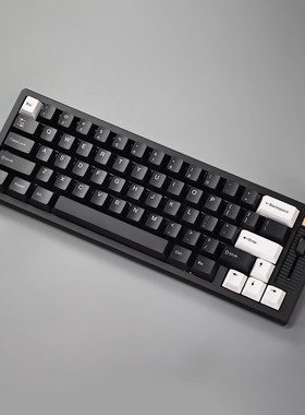 哈狐外设BOW雪霜WOB暮黑热升华146键原厂高度PBT黑色白色键帽MAC