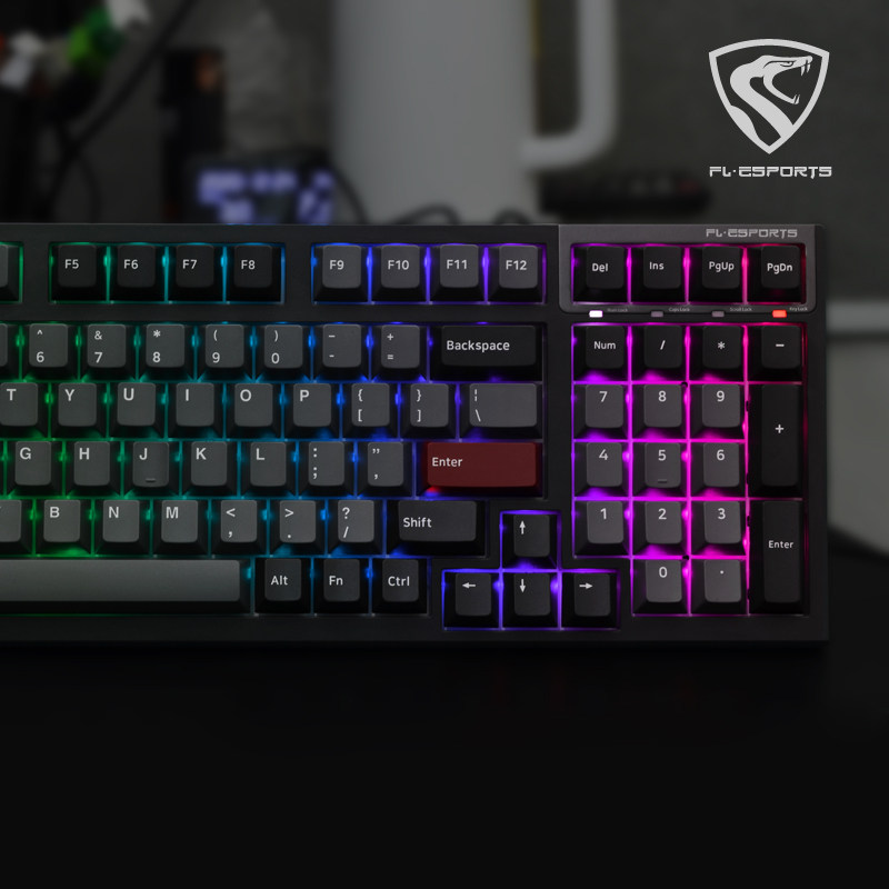 BELLY SPIRIT DOLCH GRAY AND BLACK COLOR MATCHING COMPLETE SET OF SUPPLEMENTARY KEYCAPS SPACE KEY ENTER KEY ORIGINAL HEIGHT PBT MATERIAL