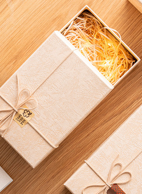 礼物盒简约围巾衬衫香水礼品盒连衣裙伴手礼盒空盒子生日大包装盒