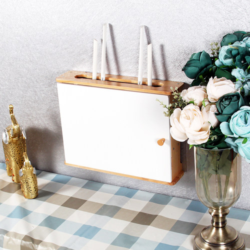 光猫信息装饰简约风电线收纳盒