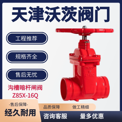天津沃茨阀门沟槽闸阀Z85X-16Q