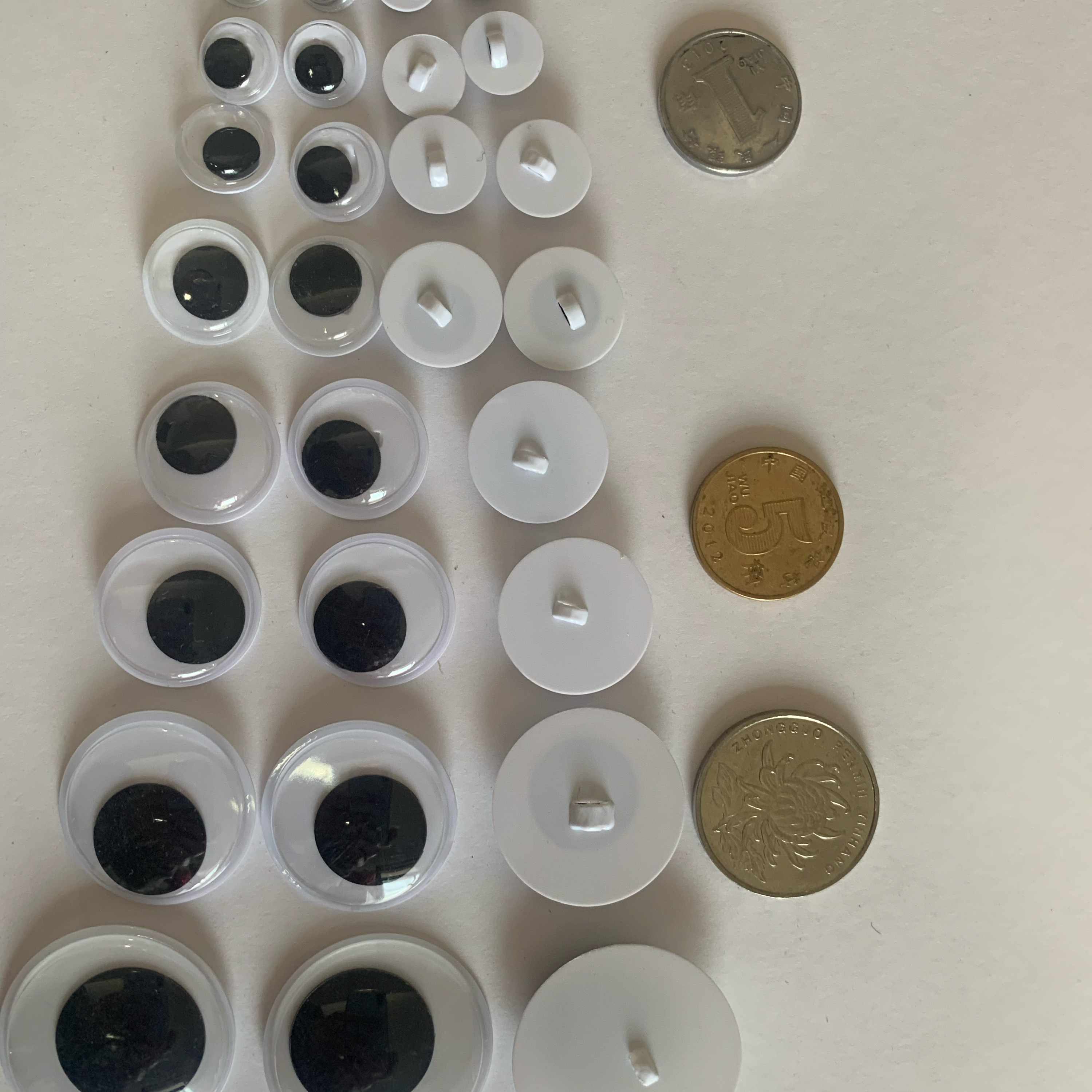 手缝眼睛活动眼珠塑料眼睛服装眼