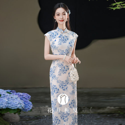 新中式绝美国风素雅旗袍