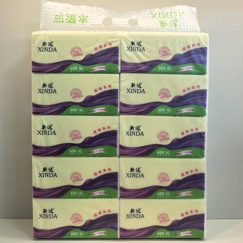 新达600系列XL加大码抽纸家用加厚可湿水面巾纸餐巾纸正品包邮