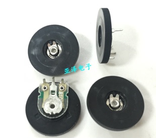 拨盘可调电位器16*2拨轮电位器B10K单联带轮电位器