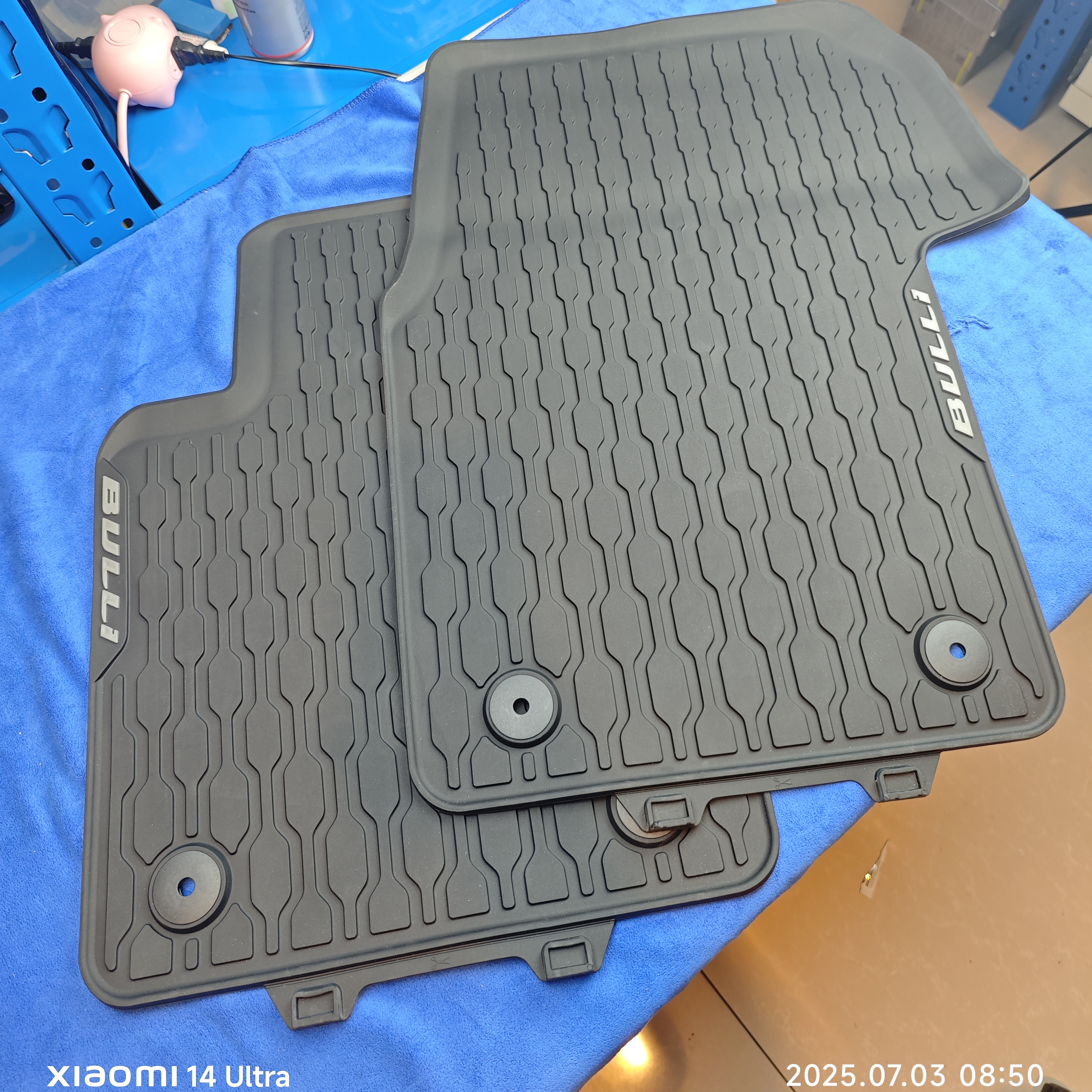 迈特威T7Multivan专用原厂进口橡胶脚垫车顶行李架横杆后备箱托盘