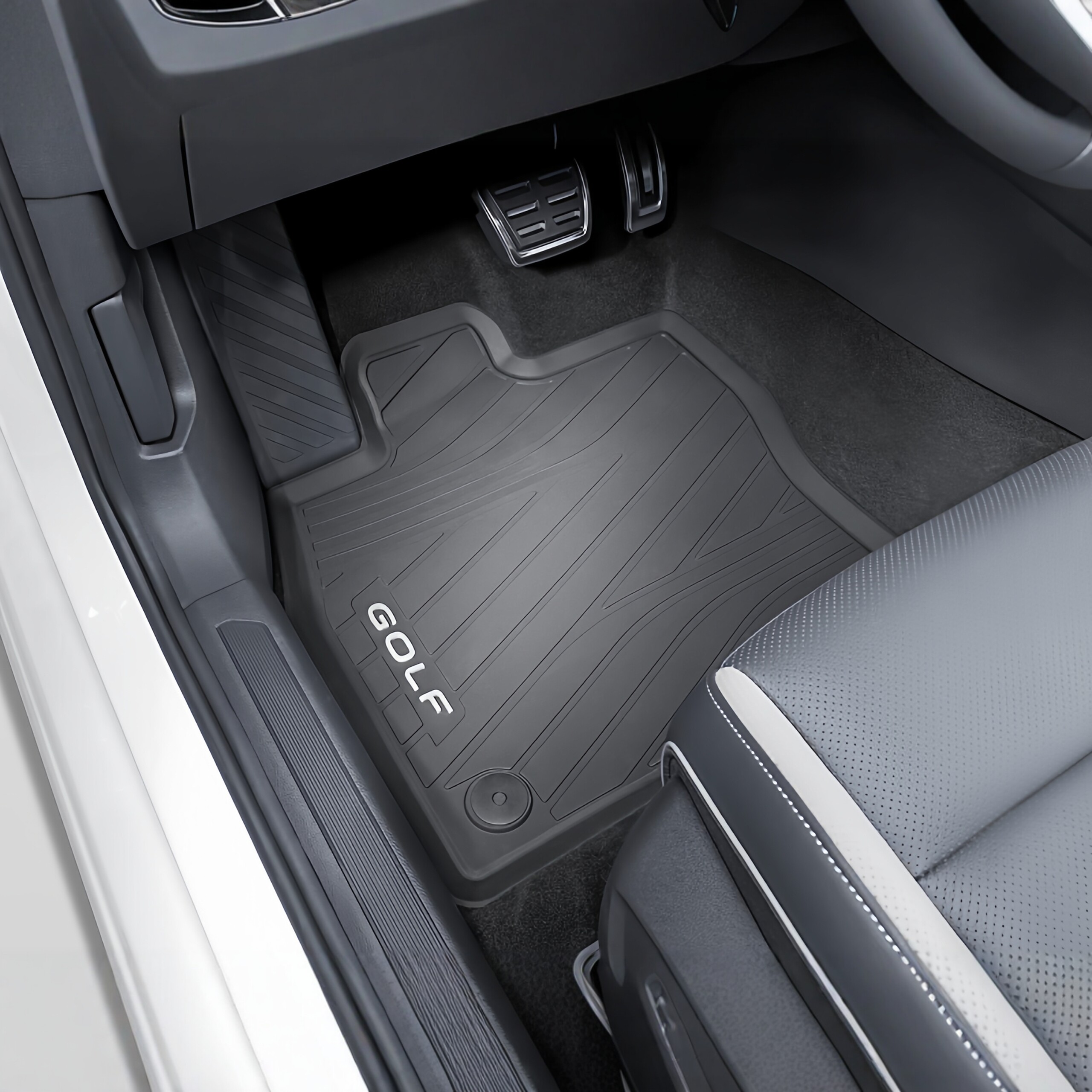 德国大众原厂高尔夫7/8专用橡胶TPE橡胶脚垫后备箱垫防水环保耐磨