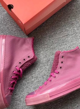 保暖匡威冬款女鞋高帮加绒皮质防滑厚款 162853 546592 172059