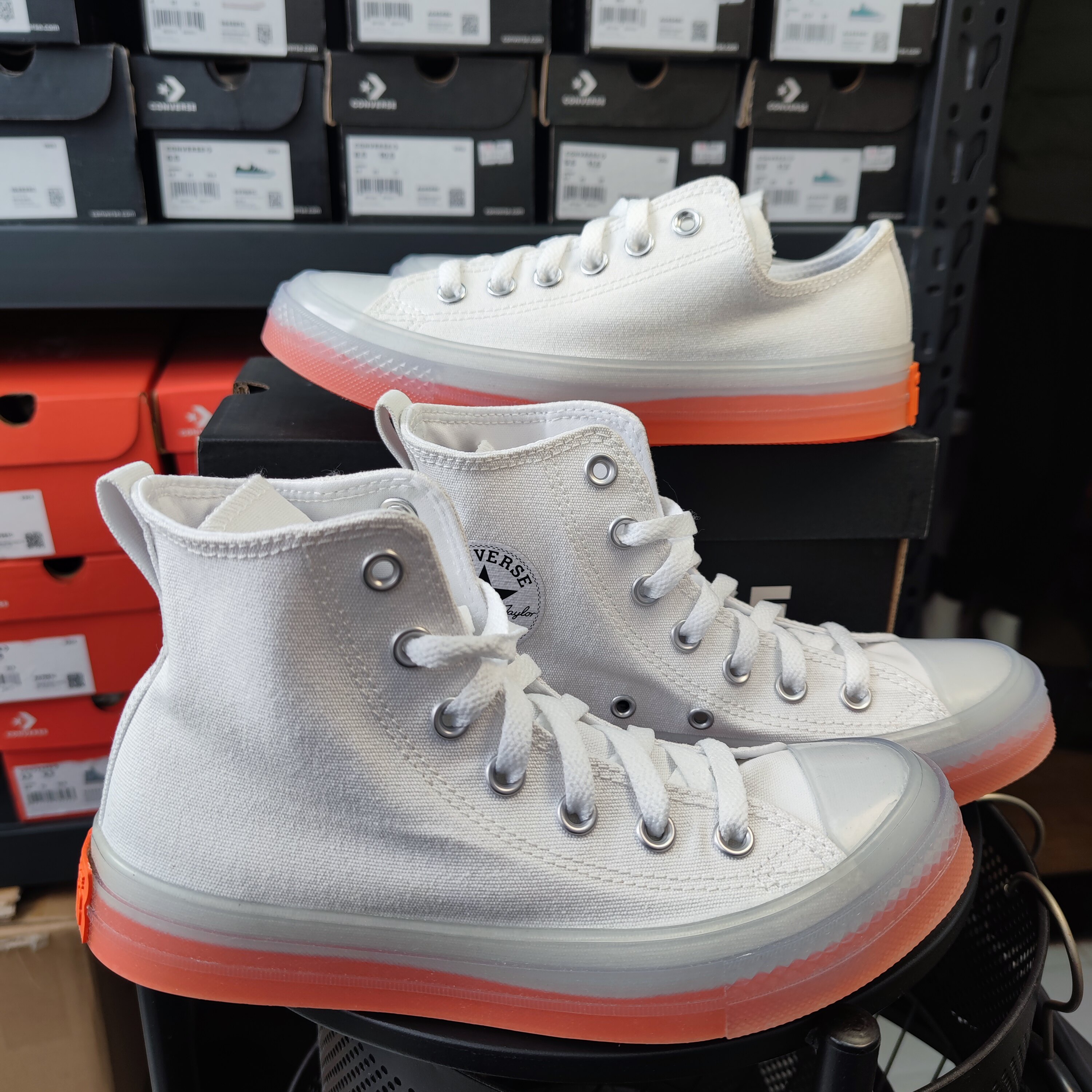 匡威 All Star cx果冻透明底帆布鞋 168569 168568 167809 167807