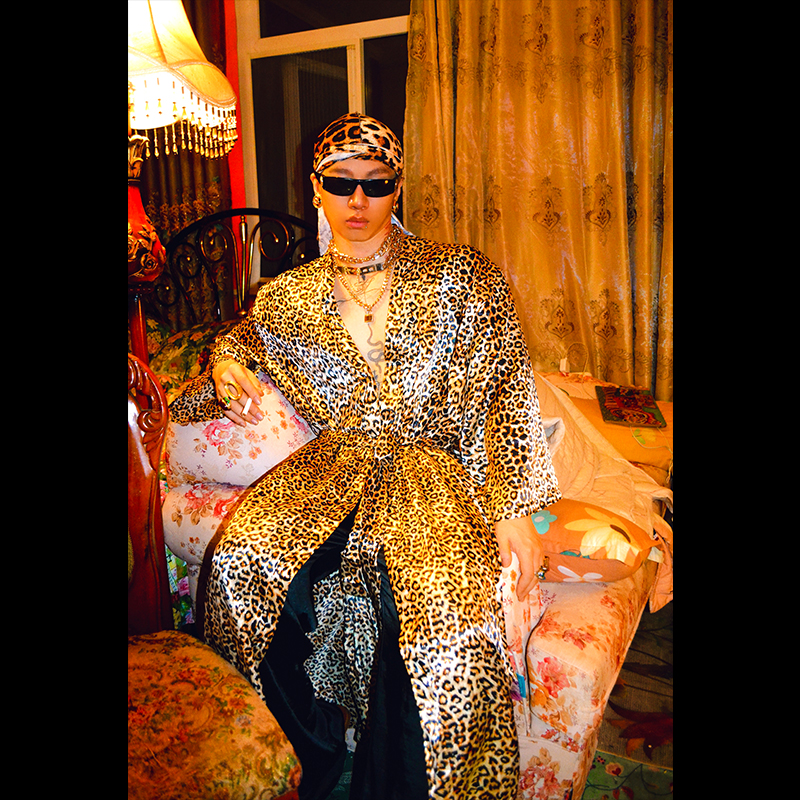 BUDDYBODY真丝缎面性感豹纹