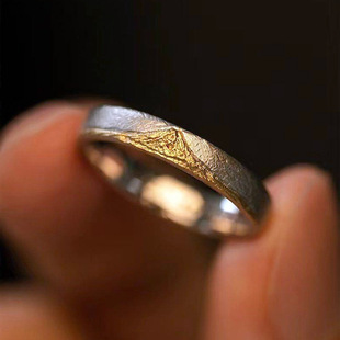 男女个性戒指 ins时尚气质小众设计百搭几何分色山峰指环