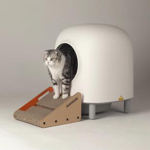 坡式台阶猫抓板（智能猫砂盆专用）