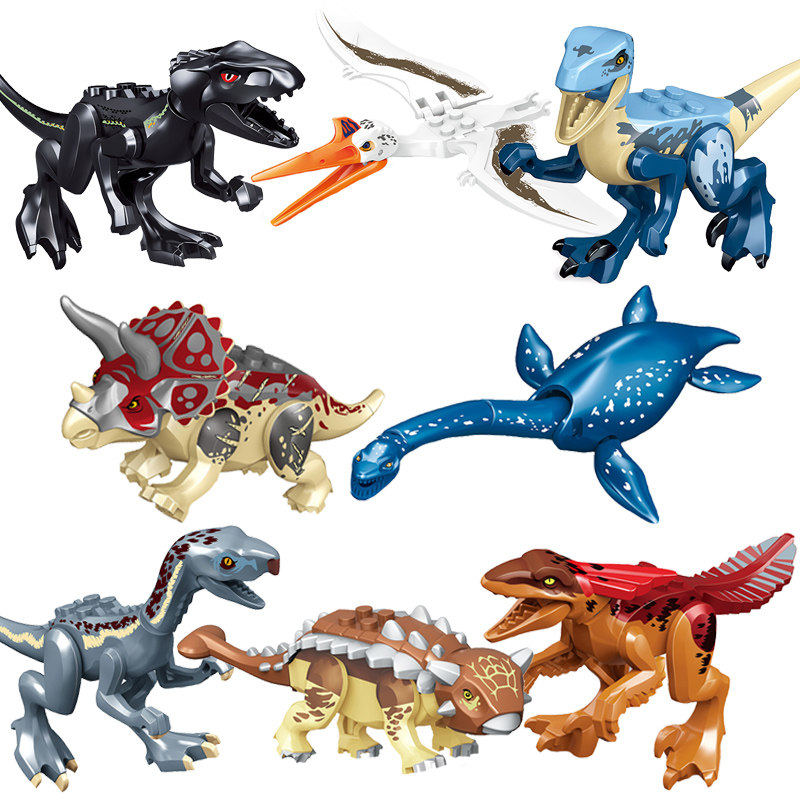适用乐高侏罗纪恐龙公园火盗龙蛇颈龙镰刀龙南方巨兽龙积木人玩具,玩具/童车/益智/积木/模型,积木人,淘宝优惠券,粉丝福利购,淘宝优惠卷