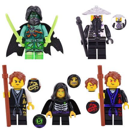 乐玩具积木幻影忍者黑暗吴大师摩罗劳埃德加满都时空双子人仔男高