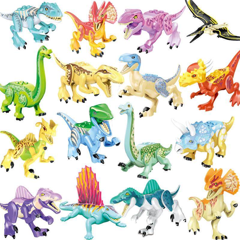 适用乐高侏罗纪恐龙公园沧龙巨齿鲨鳄鱼霸王龙迅猛龙积木人仔玩具,玩具/童车/益智/积木/模型,积木人,淘宝优惠券,粉丝福利购,淘宝优惠卷