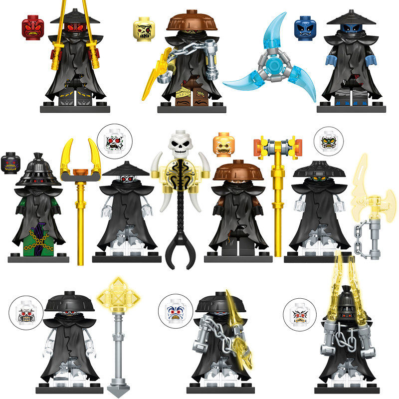 适用乐高幻影忍者库尔诺扎克特德里斯元素大师封禁五人组积木人仔,玩具/童车/益智/积木/模型,积木人,淘宝优惠券,粉丝福利购,淘宝优惠卷