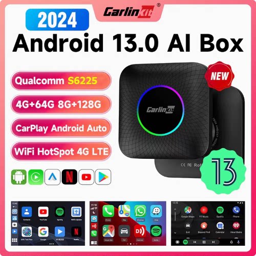 CarlinKit车连易LED 6225 carplay转安卓车盒适用丰田奔驰纳智捷