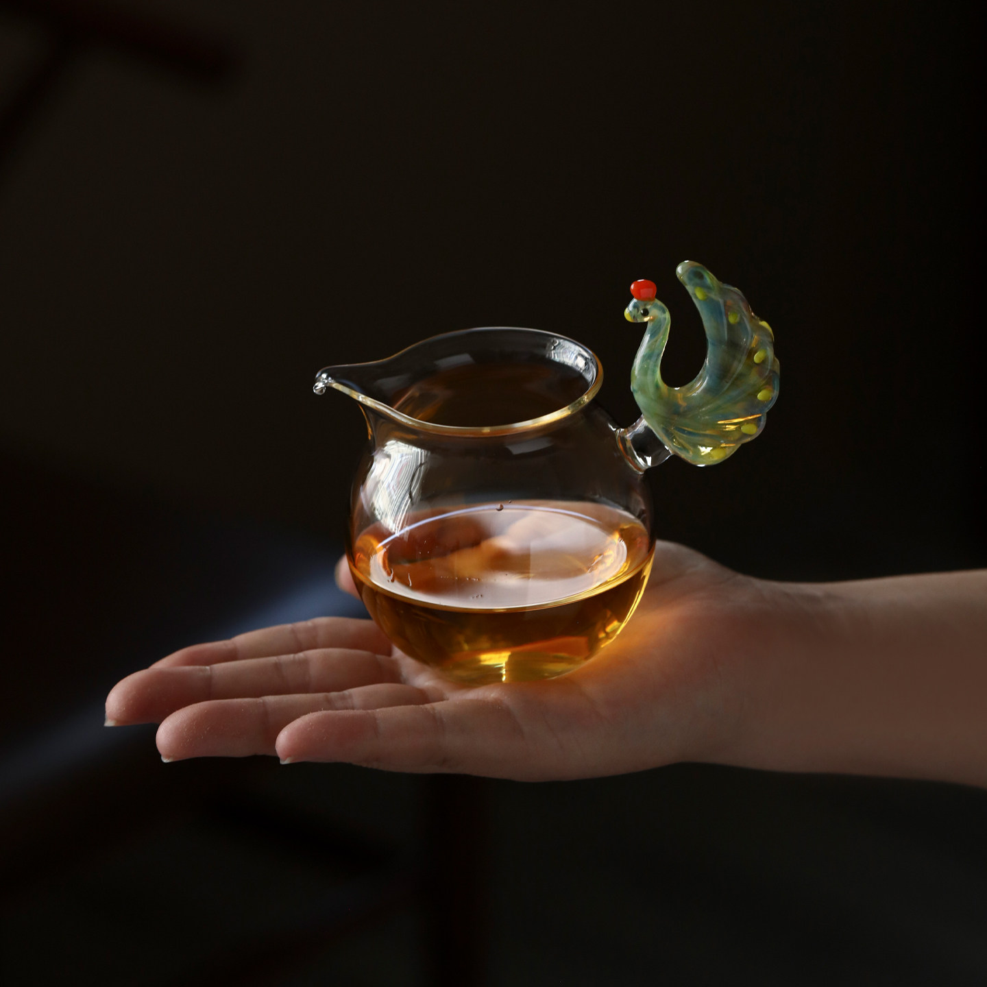 新款小众高端带把手公道杯