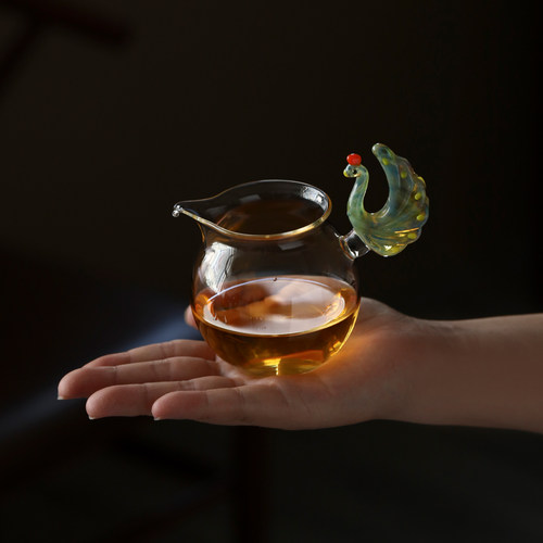 新款小众高端带把手公道杯