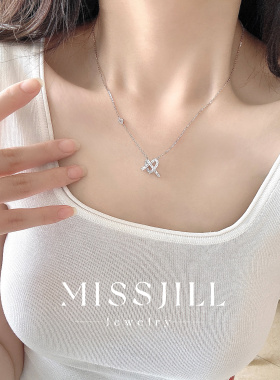 MISSJILL·心结项链｜精致小众通体925纯银锆石项链锁骨链清冷感