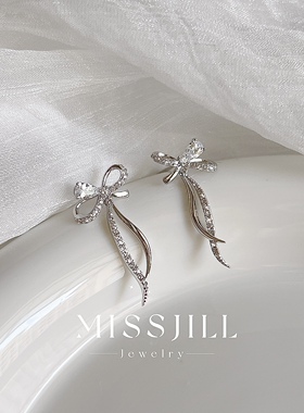 MISSJILL·雨蝶纷飞｜精致小众设计通勤甜美日常通体925纯银耳钉