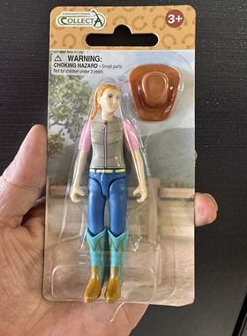 2025我你他collecta业余爱好女骑士仿真马术动物模型玩具84250