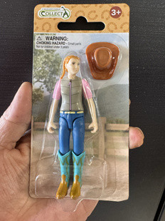 2025我你他collecta业余爱好女骑士仿真马术动物模型玩具84250