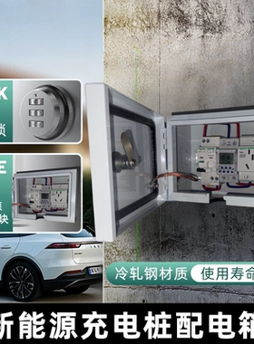施耐德新能源电动车定时充电箱防水充电桩配电箱室户外防雨插座锁