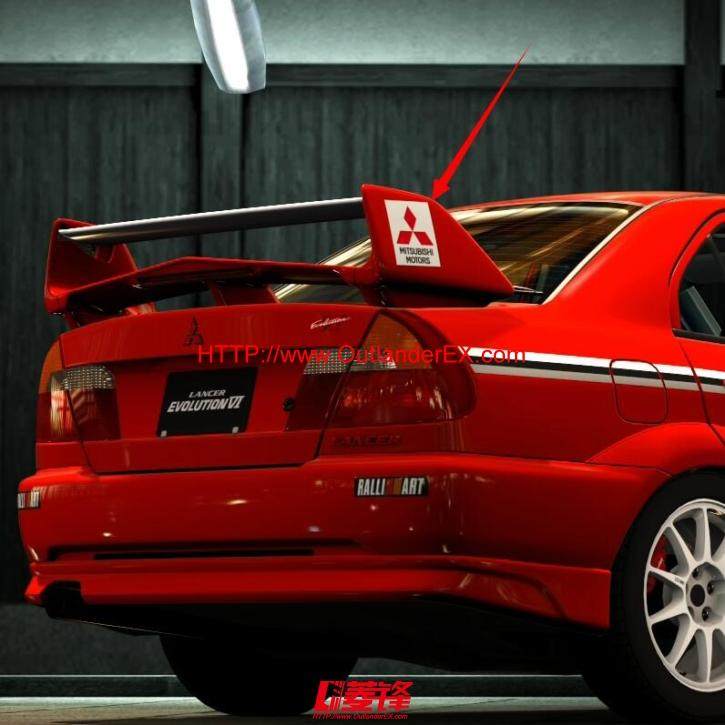 EVO6代尾翼三菱标/Evolution6代尾翼三菱标志/CP9A定风翼三菱标志