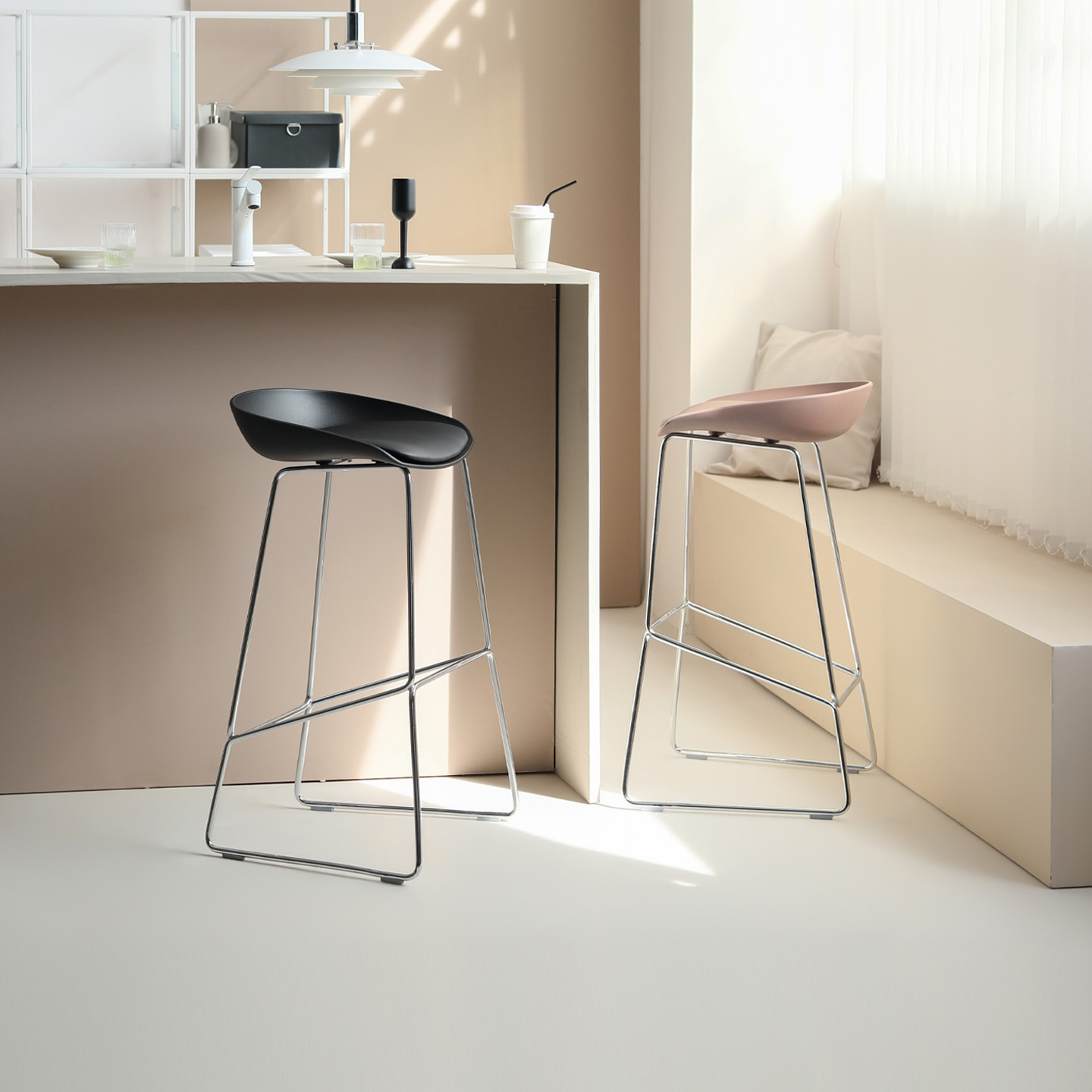 Scylla高脚凳家用吧台椅餐厅酒吧